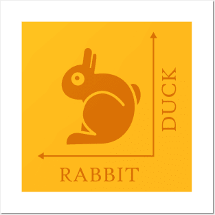 Duck Rabbit Illusion Posters and Art